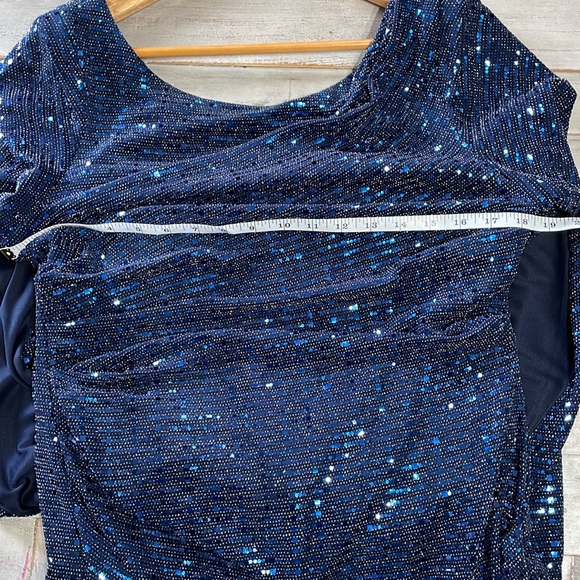 R&M Richards navy sequin dress size 14 - Picture 16 of 16